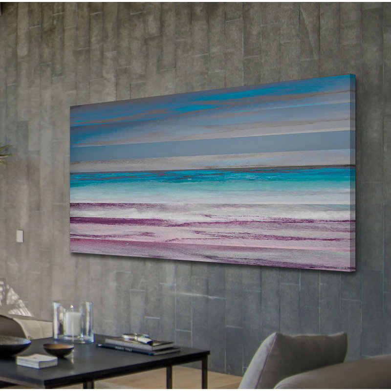 «Shoreline» par Parvez Taj, reproduction sur toile, H 22,5 po x l 45 po x P 1,5 po
