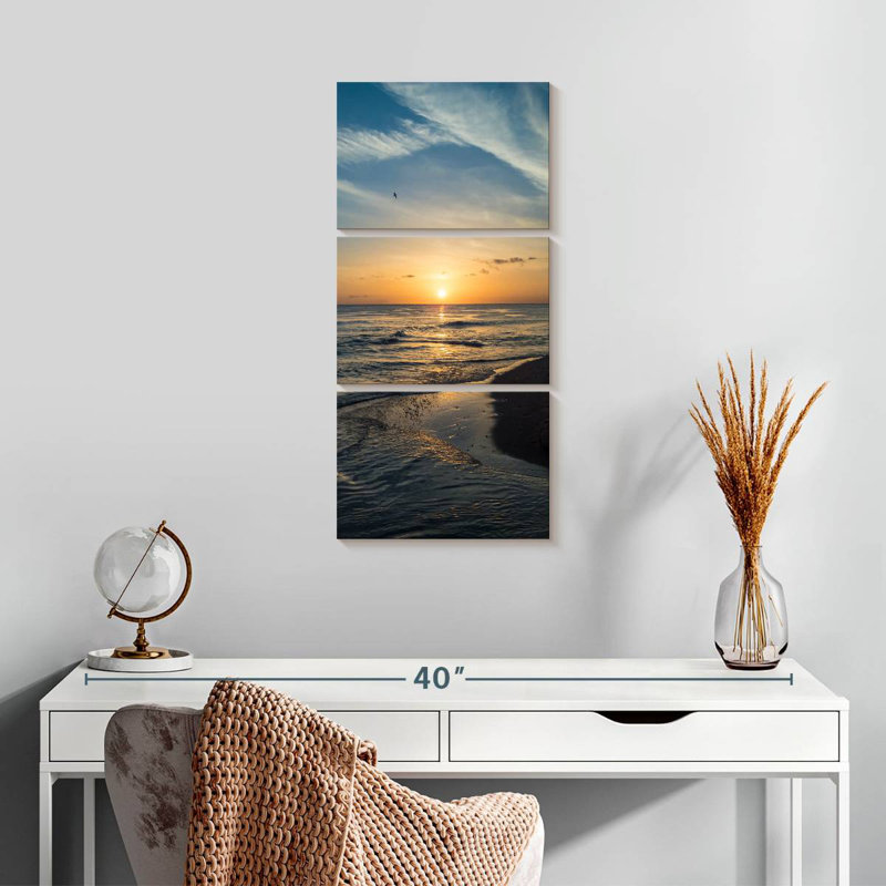Dominica Hermanson, paysage marin, H 27 po x l 12 po