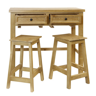 Homestead - Regina Pub Table with Barstools - Juniper - Set of 3
