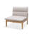 Lewars Teak Outdoor Armless Lounge Chair