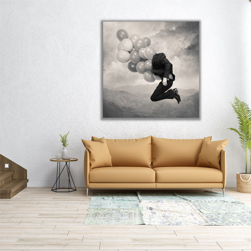 «Elsewhere», reproduction d'art sur toile, H 12 po x l 12 po