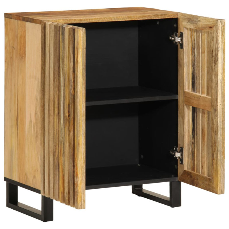 Aleja Solid Wood Accent Chest, Natural Brown