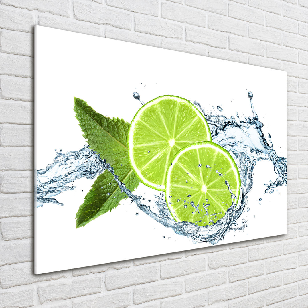 Glasbild Lime