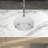 18'' L x 18"  W Undermount Kitchen Sink Round White Ceramic Kitchen Sink Undermount Single Bowl Sink