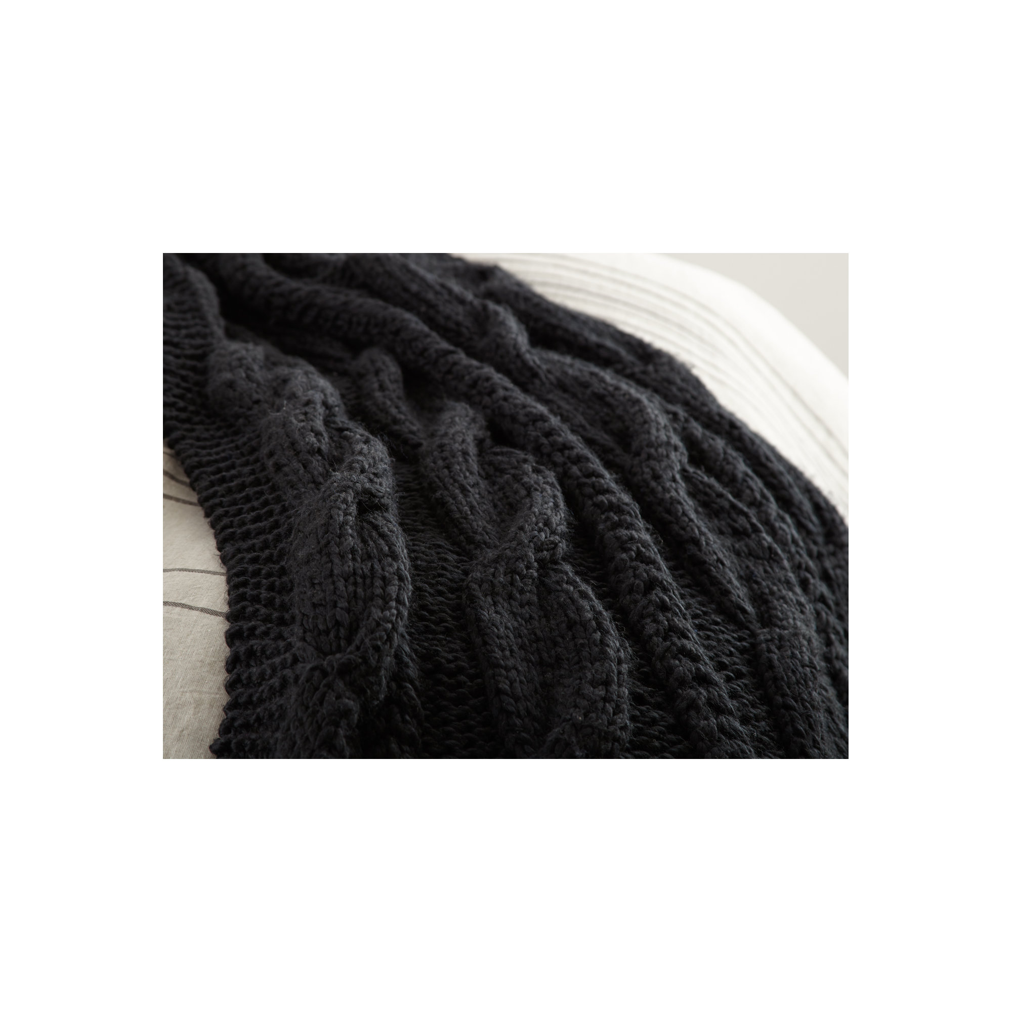 Quilted Throw Blanket, Asphalt