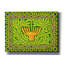 Bungalow Bungalow «Hanukah Menorah On Green» par Andrea Strongwater, art mural sur toile-1099378416