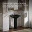 Devonshire Ceramic 25" Pedestal Bathroom Sink with Overflow-10941075-19195639