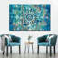 «Mandala In Blue I», reproduction d'art sur toile-92763471