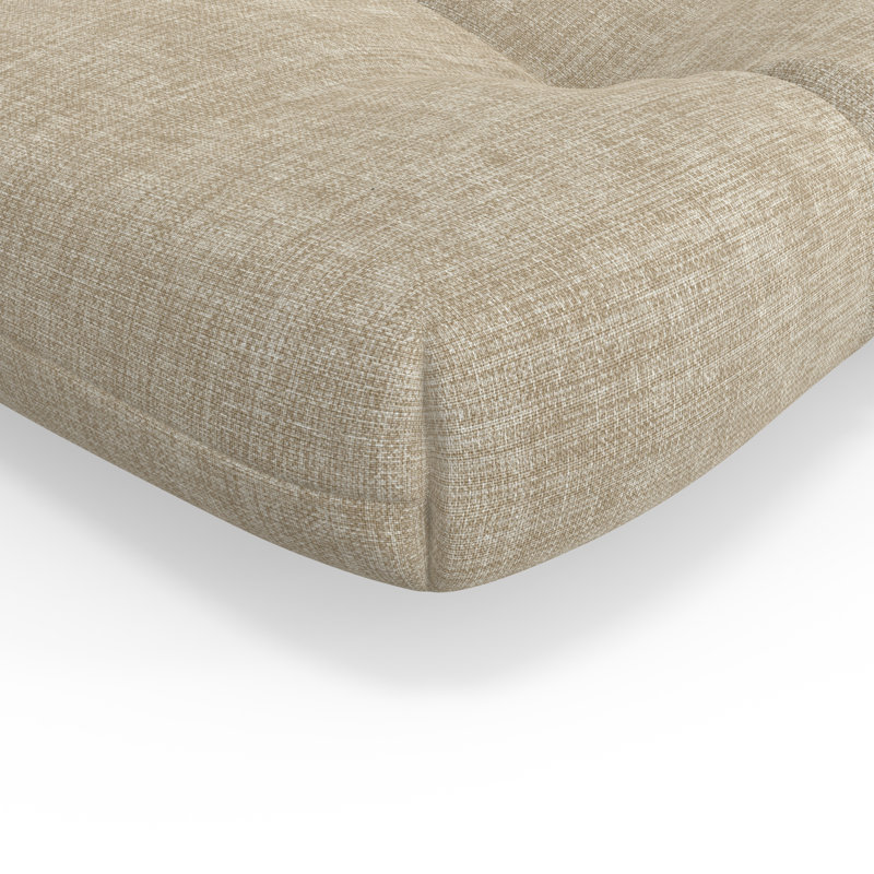 Coussin de balançoire en banc avec attaches Red Barrel Studio®, Bleu / bleu / bleu, L 44 po x P 18 po