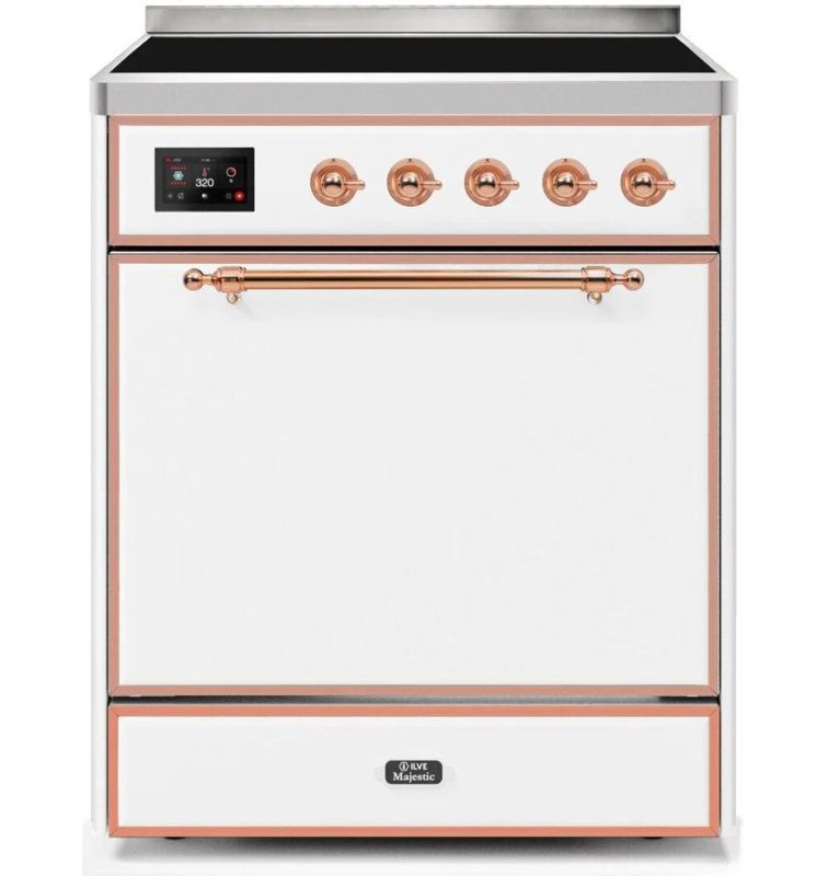 Cuisinière à induction 30 po ILVE Majestic II, Graphite mat / bronze