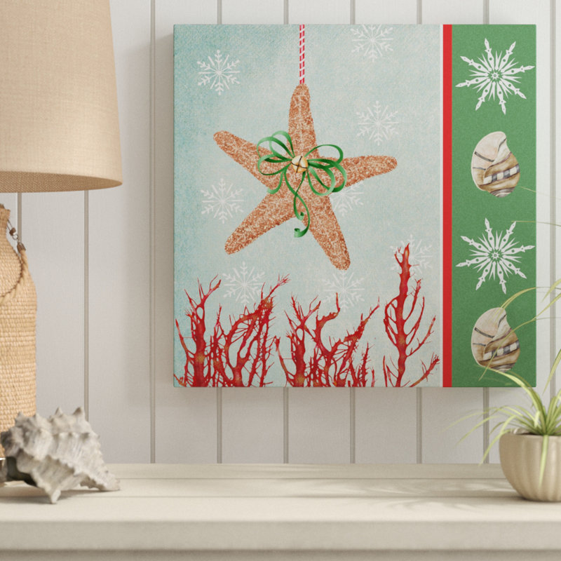 « christmas côtier iii », impression sur toile tendue, H 24 po x l 24 po x P 2 po
