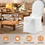 Dining Chair Covers Polyester Spandex Stretch Slipcovers Washable Removable Universal Fit Chair Protector for Weddings, Parties, Hotels, Restaurants, White Pack of 50
