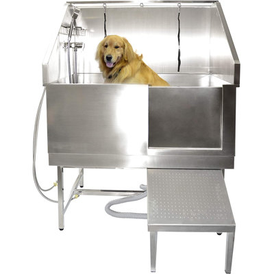 Stainless Steel Professional Pet Grooming Bathtub
