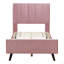 Lit plateforme tapissier, velours-1624694498-1624694497