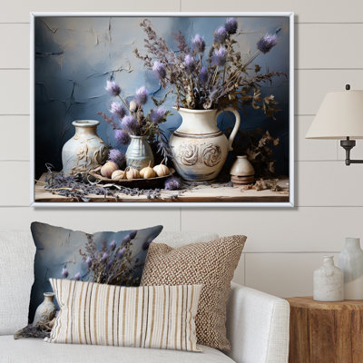 Thistle Farmhouse Still Life sur toile