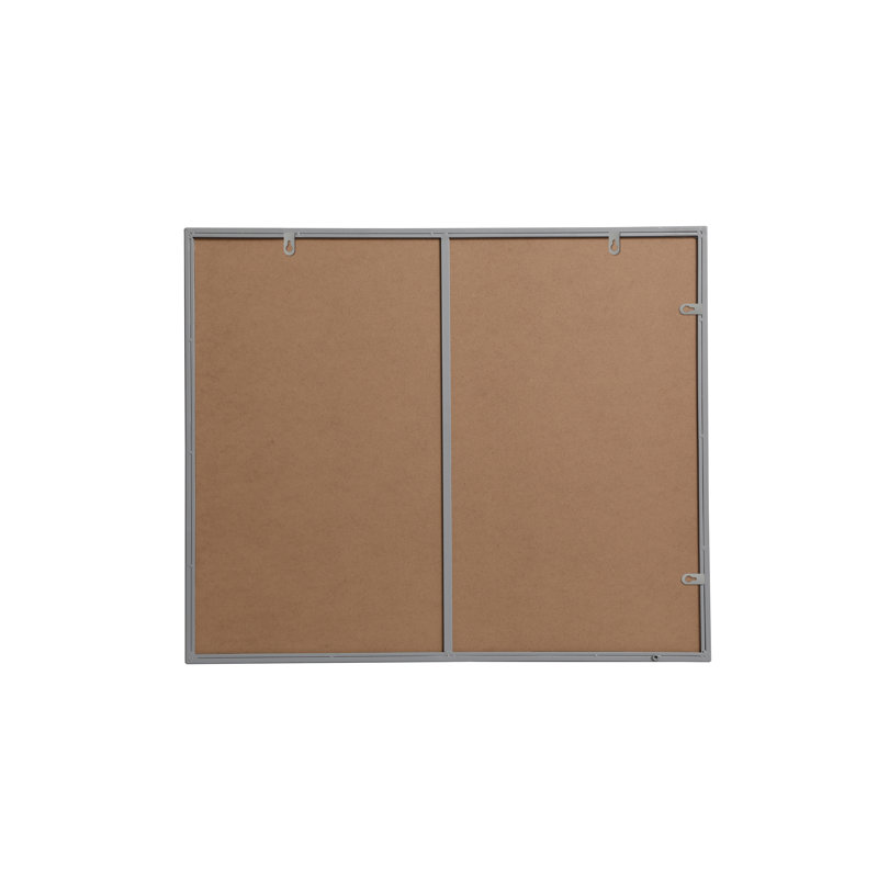 Miroir mural Sabine, 36 po x 30 po, gris