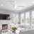 Kemp 52" 3-Solid Wood Blade Propeller Modern Ceiling Fan With LED Lights, Remote-1189929299