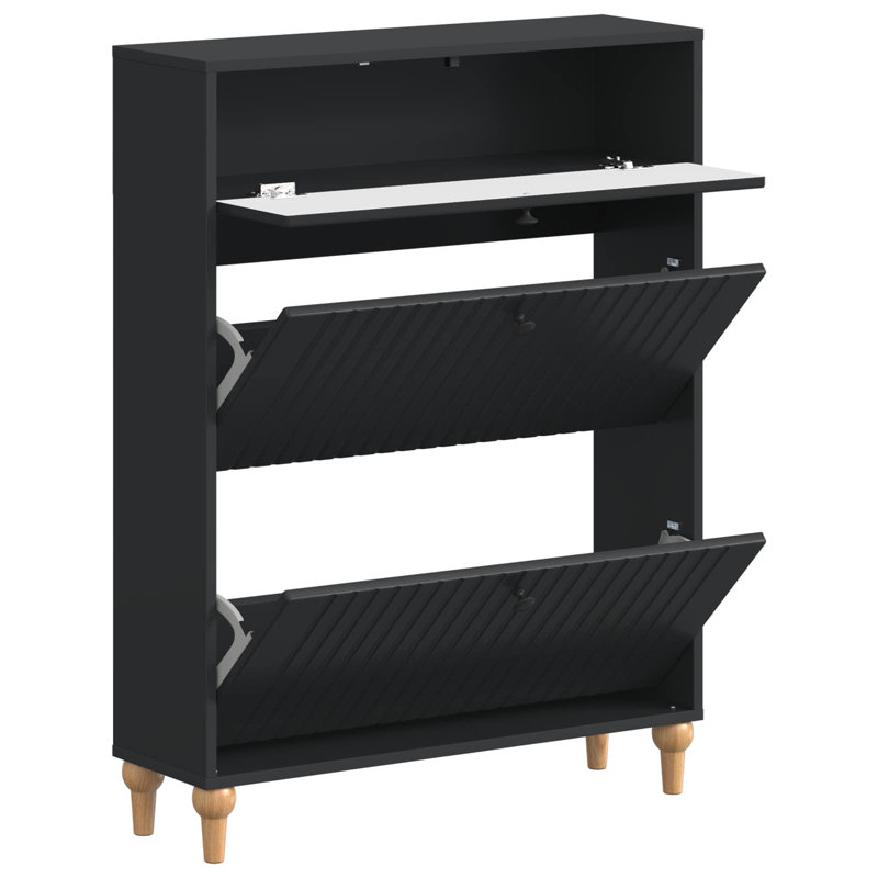 Flip Down Shoe Storage, Black