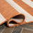 Hedva Two-Tone Wide Stripe Orange/Beige Indoor/Outdoor Rug-606901633