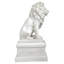 Statue de lion sentinelle avec base Lion