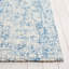 Tapis abstrait bleu / ivoire en laine / coton touffeté à la main Geline-88088799