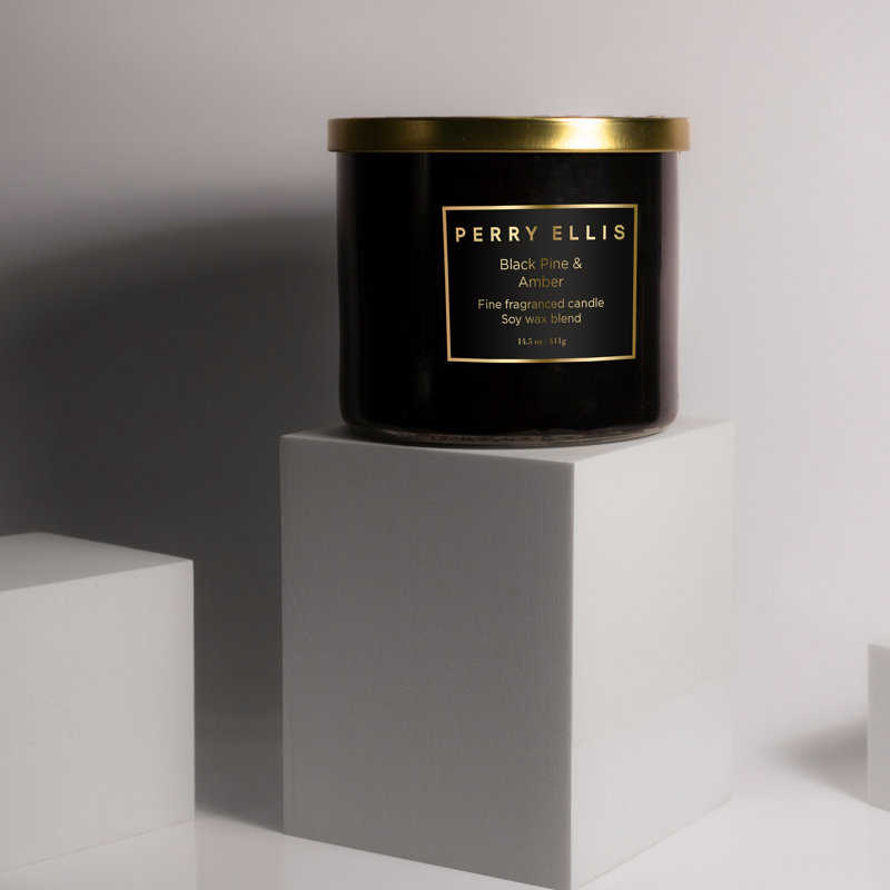 Bougie parfumée en pin noir et ambre