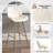 Set of Bar Stools, Velvet Upholstered Fabric Counter Stool With Solid Metal Frame and Velvet Low Back Armless-1295145836-1295145830-1295145829