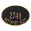 Hawthorne 2-Line Wall Address Plaque-411326033-411326037
