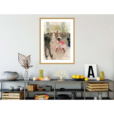 «At the Elysee Montmartre» par Henri de Toulouse-Lautrec, impression giclée encadrée
