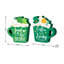 5,25 po H ensemble de 2 tables basses en bois St. Patrick's