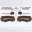 76" Nubby Textured L-Shape Sleeper Sectional with Hidden Storage, Cup Holders & Side Pockets-133227576