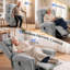 95 cm Wide Velvet Lift Assist Recliner