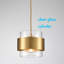 Mini luminaire suspendu cylindrique en verre