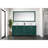 Green Double Bath Vanity 72 In. W X 22 In. D, With Cultured Marble Top-117978820