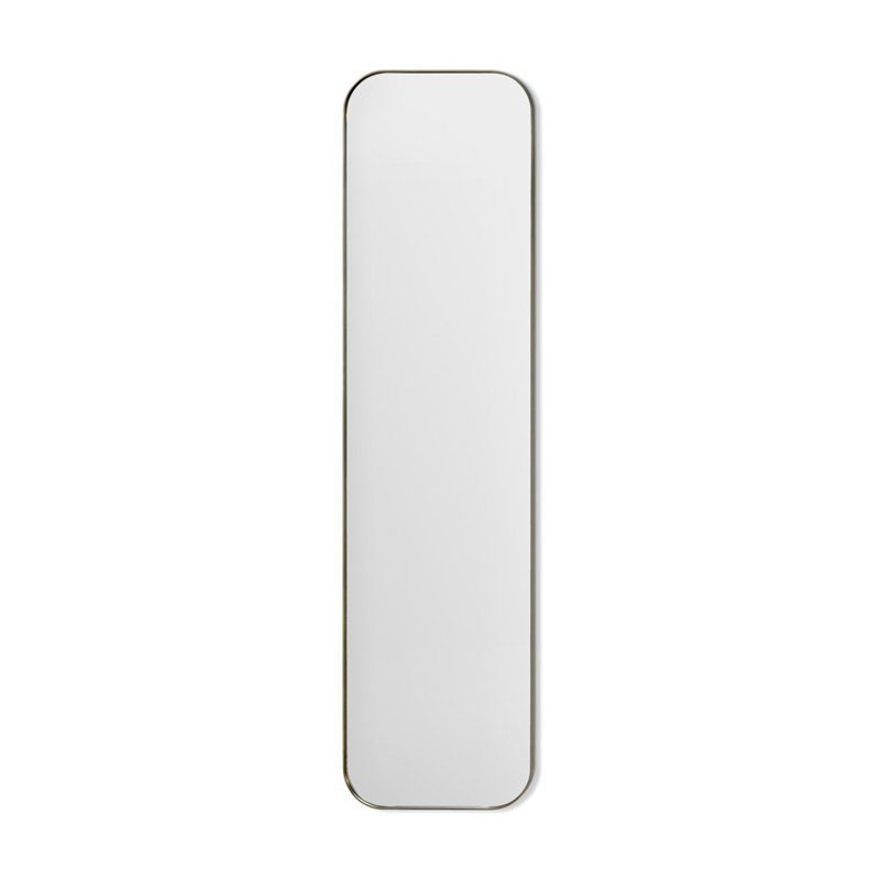 Aalina Rectangle Stainless Steel Mirror, Antique Bronze, 78" x 20"
