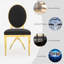 Chaise parsons en velours capitonné Ladawna