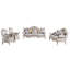 Pescara 4 Piece Velvet Foam Living Room Set