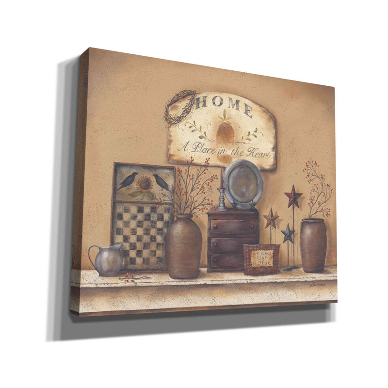 «Country Prims II» par Pam Britton, art mural sur toile, H 20 po x l 24 po x P 0,75 po