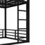 Lit superposé en métal, structure de lit superposé au-dessus du plancher double, lit superposé robuste pour enfants, adolescents, adultes, conception à bruit réduit, noir-561411398