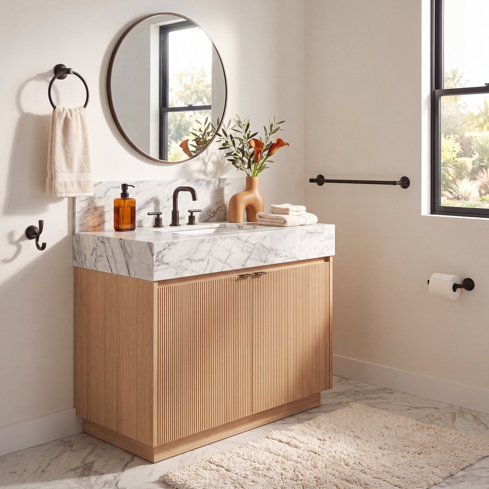 Ashlyn 4-Piece Bathroom Hardware Set, Venetian Bronze
