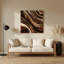 Art mural abstrait en métal noir abstrait 7-1755290924