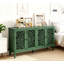 Buffet antique 60 "avec sculptures florales-628464375