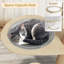 Arbre à chat - Tour réglable du plancher au plafond (86 à 105 po) avec 6 niveaux, poteaux à griffer en chanvre et coussins lavables amovibles pour chats actifs
