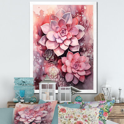 " Pink Cream Succulent Resilience "