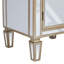Armoire beige en verre 1 tiroir et 1 porte Alpena