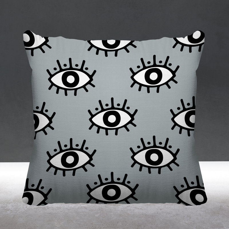 Coussin Ankara, L 15 po x H 15 po, Turquoise