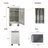 Mobile Charging Cart And Cabinet For Tablets Laptops 30-Device With Combination Lock-571379702