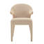 Ensemble de 4 chaises de salle à manger rembourrées avec accoudoirs Boucle-130701019