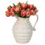 Jardins du Monde Ceramic Pitcher - Whitewash