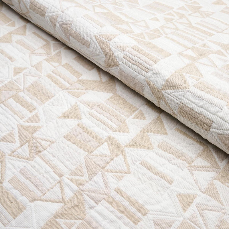 Bizantino Quilted Weave Fabric, Natural